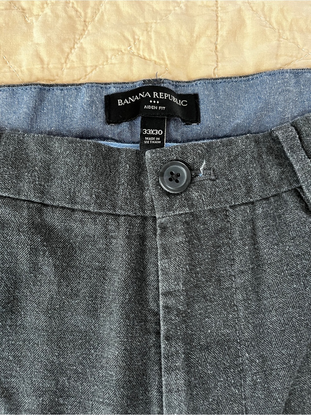 Banana Republic Gray Men's Aiden Dress Pants